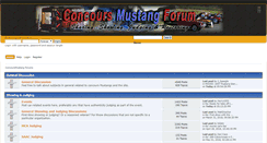 Desktop Screenshot of concoursmustang.com
